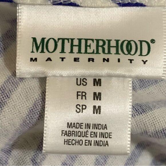 MOTHERHOOD Stripped Tank Dress Women’s Medium Tall Blue white Maternity. - Picture 5 of 12
